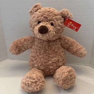 Gitzy Curly Brown Teddy BearPlush Stuffed Animal 15inch So Soft And Cuddly (New)